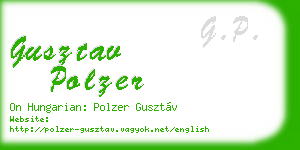 gusztav polzer business card